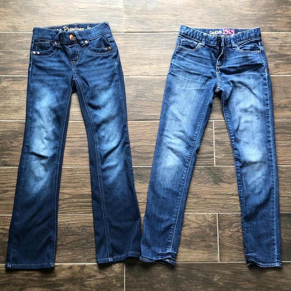 Lot of two, Justice jegging and Gap jeans - Size 8